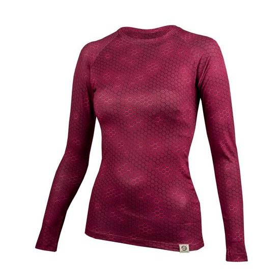 Woman's thermal T-shirt Plastic  dark pink