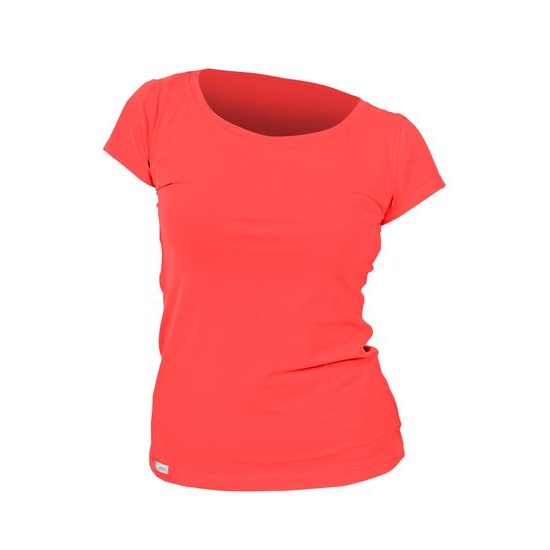 Woman´s T-shirt nanosilver CLASSIC salmon color