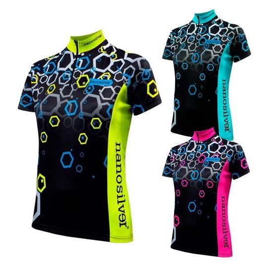 Unisex cycling jersey nanosilver HEXA NEON