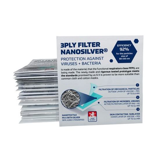 3PLY FILTER NANOSILVER from nanofibre