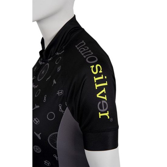 Unisex cycling jersey nanosilver