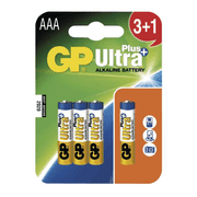 GP Ultra Plus Alkaline AAA (R03) 3+1