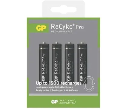 Nabíjecí baterie GP Recyko+ 820 mAh AAA 4 ks - blistr