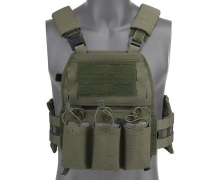 Nosič plátů laser molle V5- Ranger Green