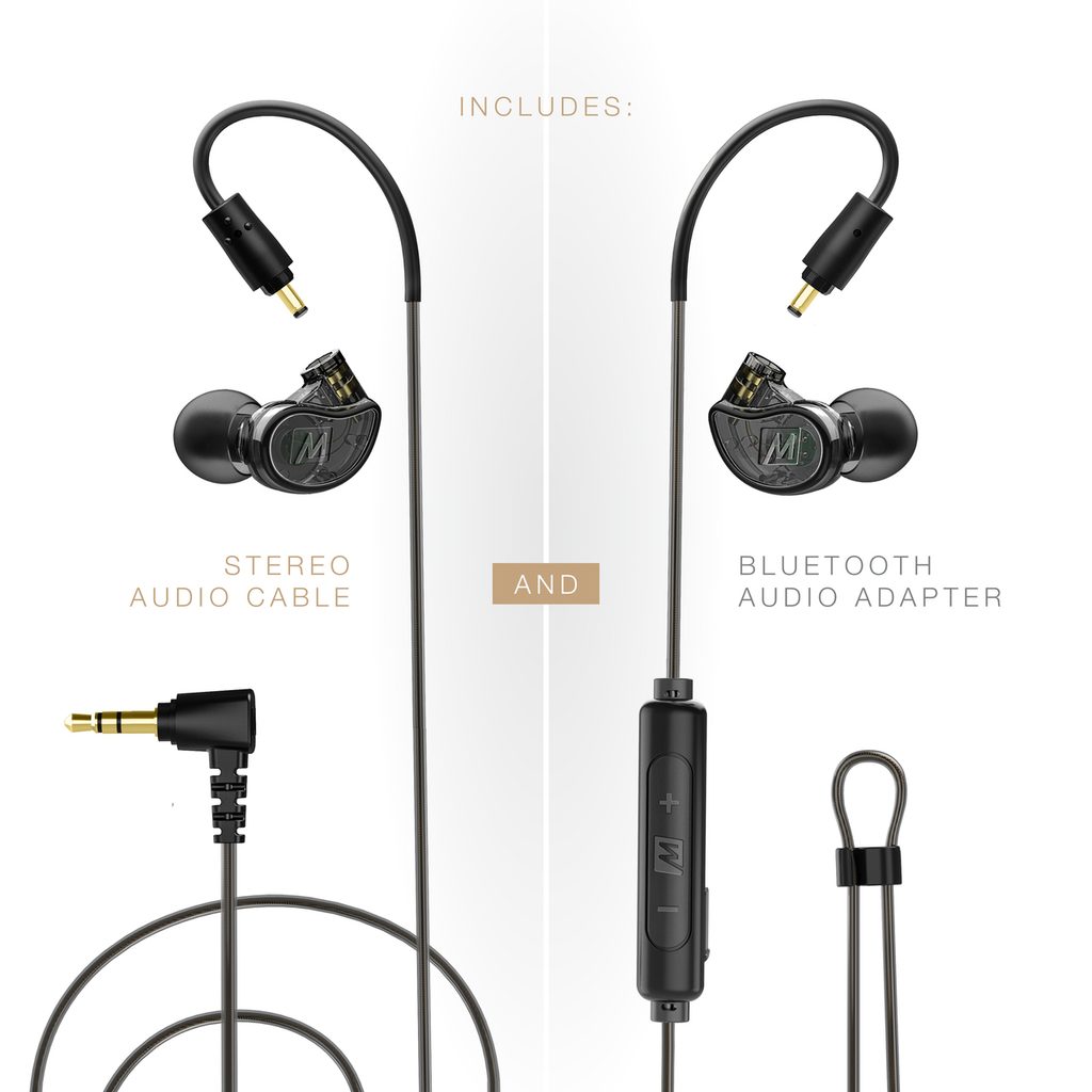 Audigo.cz | Sluchátka a sluchátková technika - MEE audio M6 PRO 2nd Black  Wireless Combo - MEE Audio - Profesionální - Sluchátka - Sluchátka,  sluchátkové zesilovače, flac přehrávače a další příslušenství