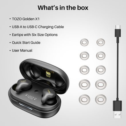 TOZO Golden X1 - sötétkék