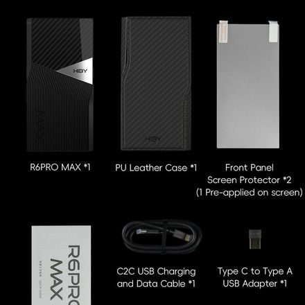 HiBy R6PRO MAX - fekete