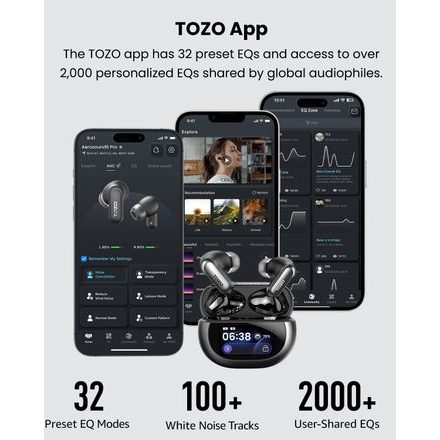 TOZO Aerosound6 Pro - fekete