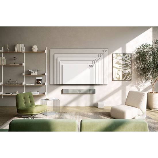 KEF XIO Soundbar stříbrný