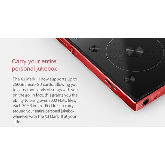 FiiO X3 Mark III red