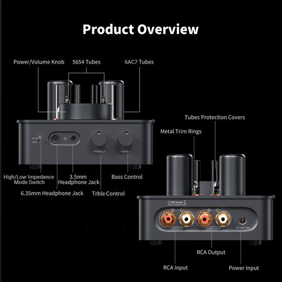 Fosi Audio GR70 Orange