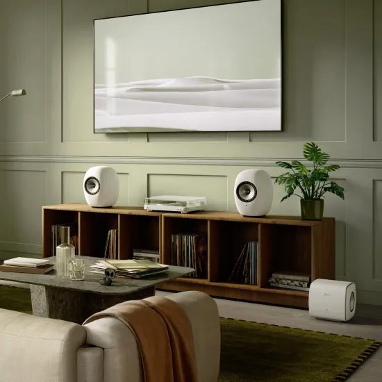 KEF LS Luxe - Mineral white