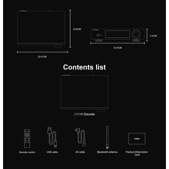 Topping D90 III Discrete - černá