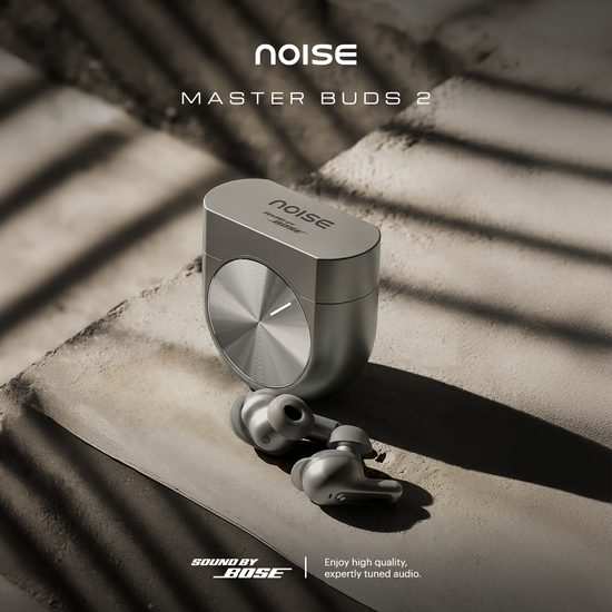 NOISE Master Buds 2 - stříbrná Mercury