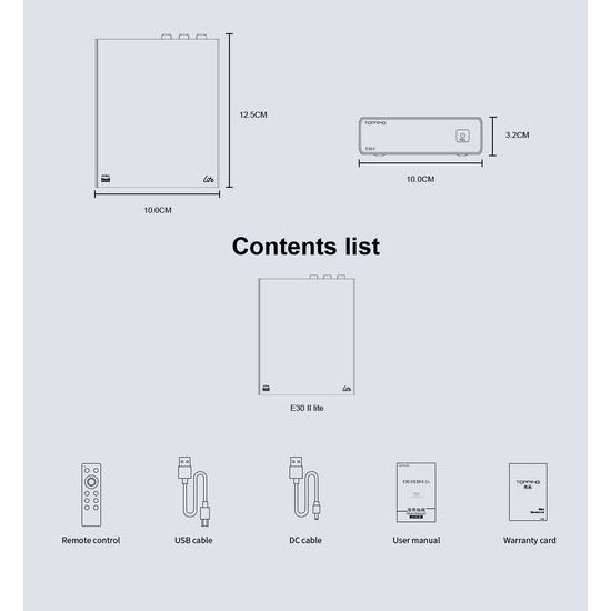 Topping E30 II Lite - stříbrná (rozbaleno)