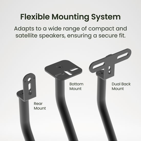 Kanto SLH - výškově stavitelné satelitní stojany, černé