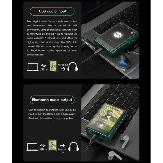 HiBy R3 PRO II - stříbrná