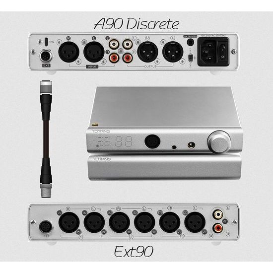 Topping A90 Discrete - stříbrná (rozbaleno)