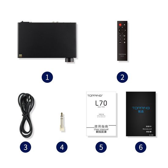 Topping L70 - černá (rozbaleno)