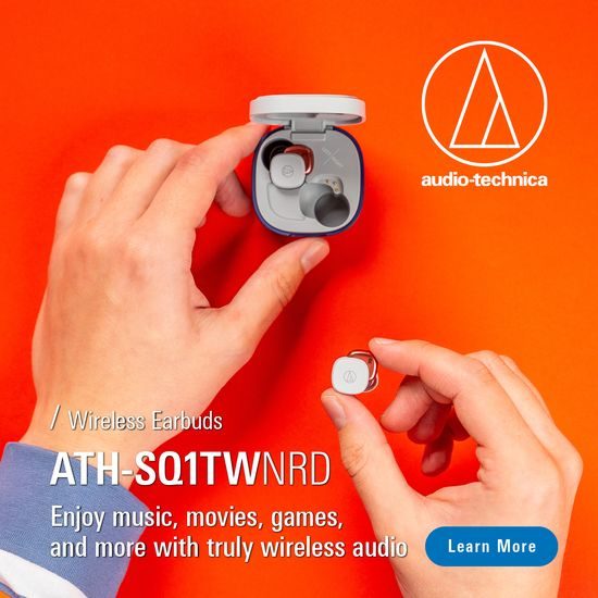 Audio-Technica ATH-SQ1TW šedo-modrá