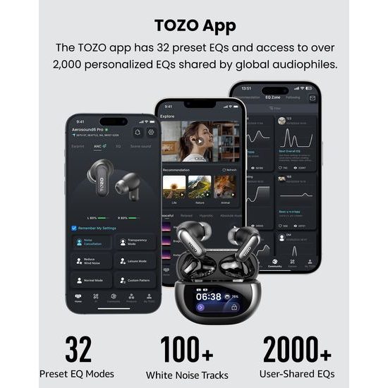 TOZO Aerosound6 Pro - černá