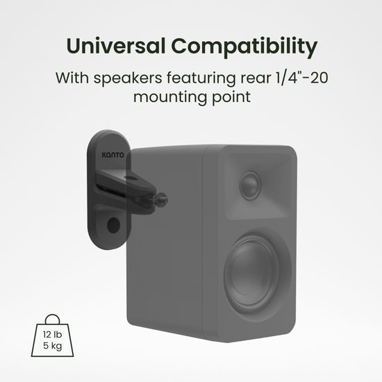 Kanto SPW3 - univerzální satelitní držáky, černá