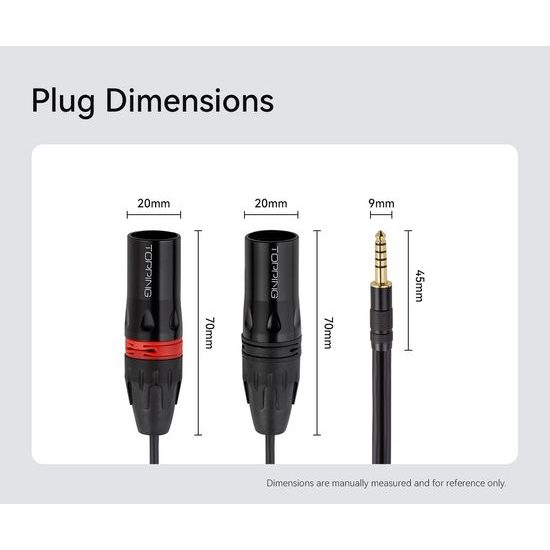 Topping Audio B4XM-150 audio kabel XLR / 4.4 mm