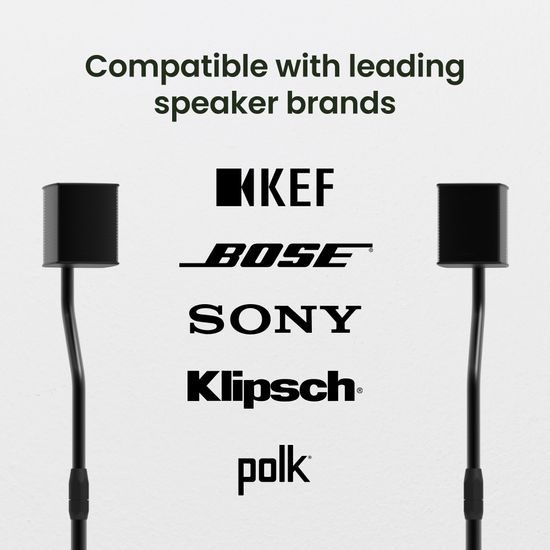 Kanto SLH - výškově stavitelné satelitní stojany, černé