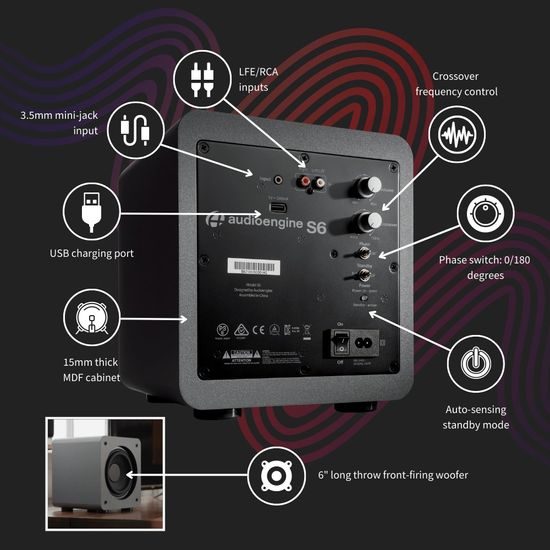 Audioengine S6 Powered Subwoofer