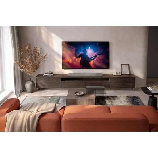 KEF XIO Soundbar stříbrný