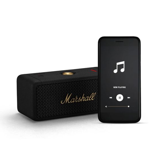 Marshall Emberton II - černo-mosazná