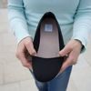 Baleríny černé Mediline elastické 627228 na hallux