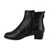 Nadměrné kotníkové boty De Plus černé 9596-K-4006 - black F-382 leather