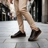 Dámské barefoot tenisky De Plus hnědé P19503 široká špička