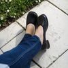 Černé bosolodičky Erika - široká špička (Extra široké)
