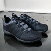 Nadměrné pánské nízké trekové boty šedo-černé Columbia Woodburn II Waterproof