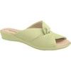 Nadměrné dámské pantofle zelené Piccadilly 500376-001 na hallux