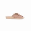 Nadměrné dámské pantofle hnědé Piccadilly 500376-010 na hallux