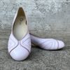 Růžové lodičky De Plus 9605-K-4010 - F223 kožené na široké chodidlo