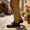 Pánské černé polobotky Josef Seibel New Anvers 02 kožené na široké chodidlo