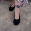 Baleríny černé Mediline elastické 627228 na hallux
