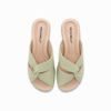 Nadměrné dámské pantofle zelené Piccadilly 500376-001 na hallux