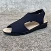 Dámské zdravotní sandály Mediline elastické černé Golden Fit 170 na hallux