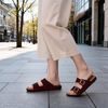 Dámské pantofle bordo Mediline Flexible široká špička