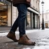 Pánské kotníkové zimní boty hnědé Josef Seibel Narkeni 01 na široké chodidlo