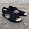 Dámské zdravotní sandály Mediline elastické černé Golden Fit 170 na hallux