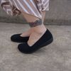 Baleríny černé Mediline elastické 627228 na hallux