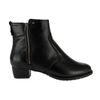 Nadměrné kotníkové boty De Plus černé 9596-K-4006 - black F-382 leather