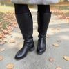 Dámské kozačky na široké lýtko Livia černé