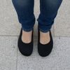 Baleríny černé Mediline elastické 627228 na hallux